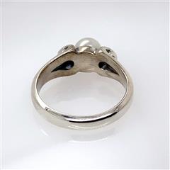 James Avery Pearl Sterling Silver Scroll Ring